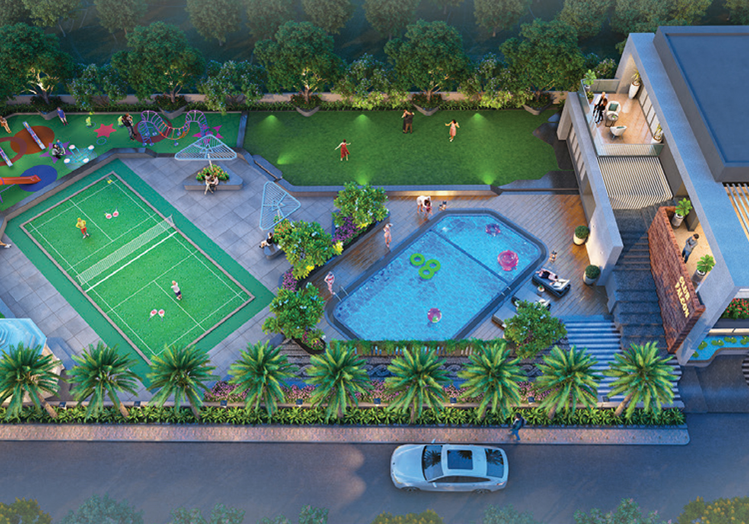 Exterior view of Millennium Falcon &mdash; photo gallery, images, brochure, amenities, cost sheet, price breakup, availability details, RERA number, RERA certificate, possession date, layout plan, logo, floor plan, master plan, and location map showcasing project highlights and features.